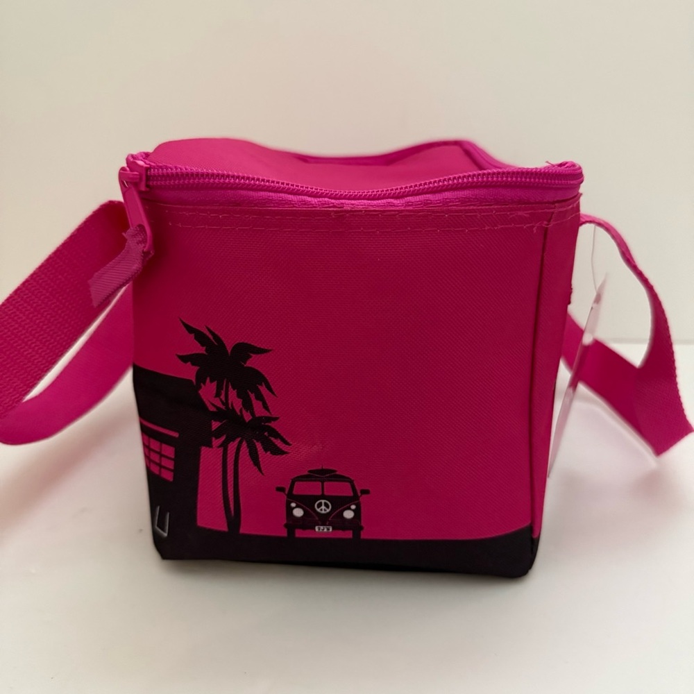 🆕 LAST ONE- New Trader Joe’s mini Hot  Pink Insulated Bag - Picture 4 of 8